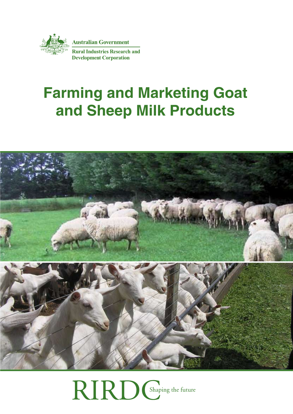 Farming and Marketing Goat and Sheep Milk Products