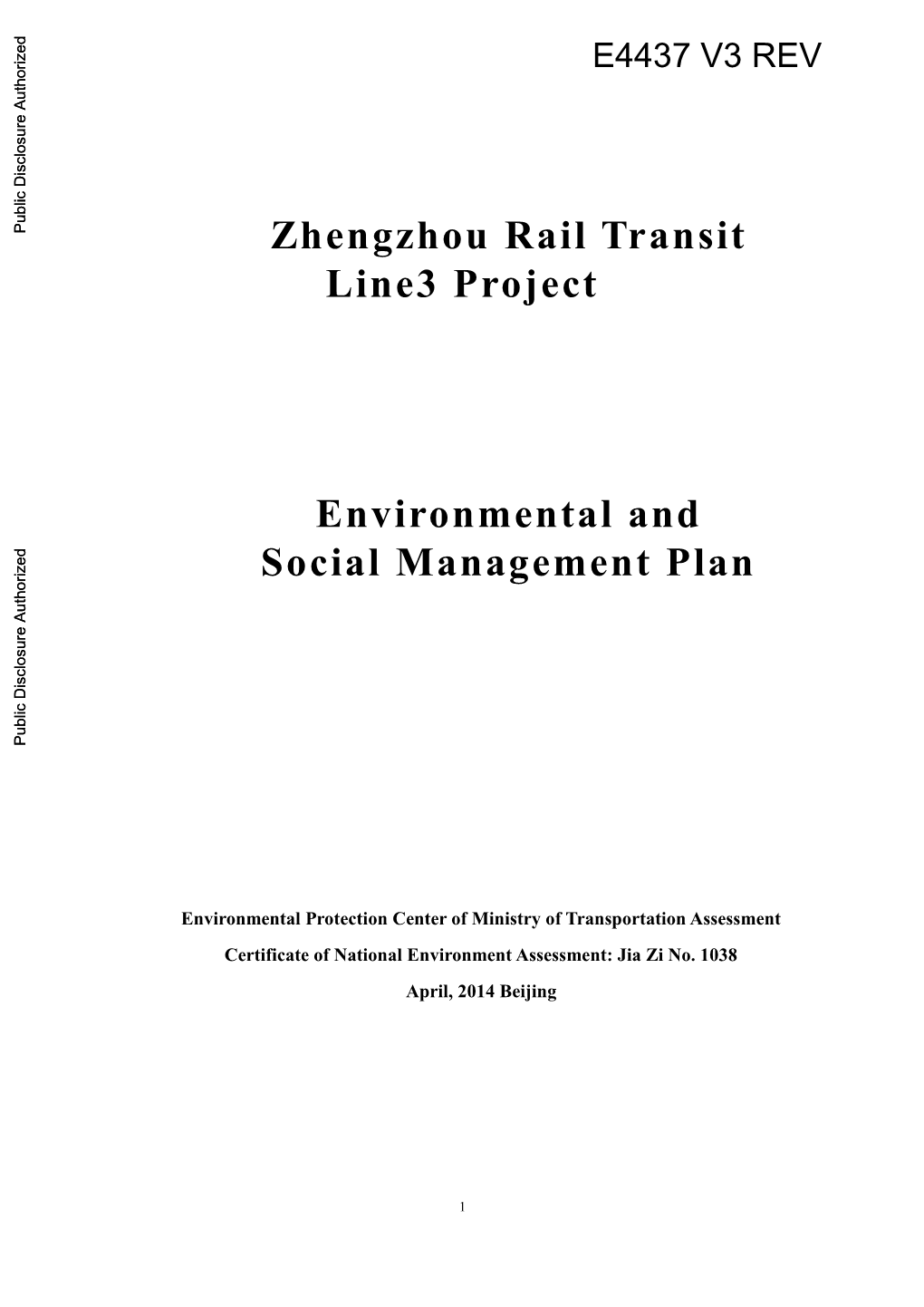 World Bank Document