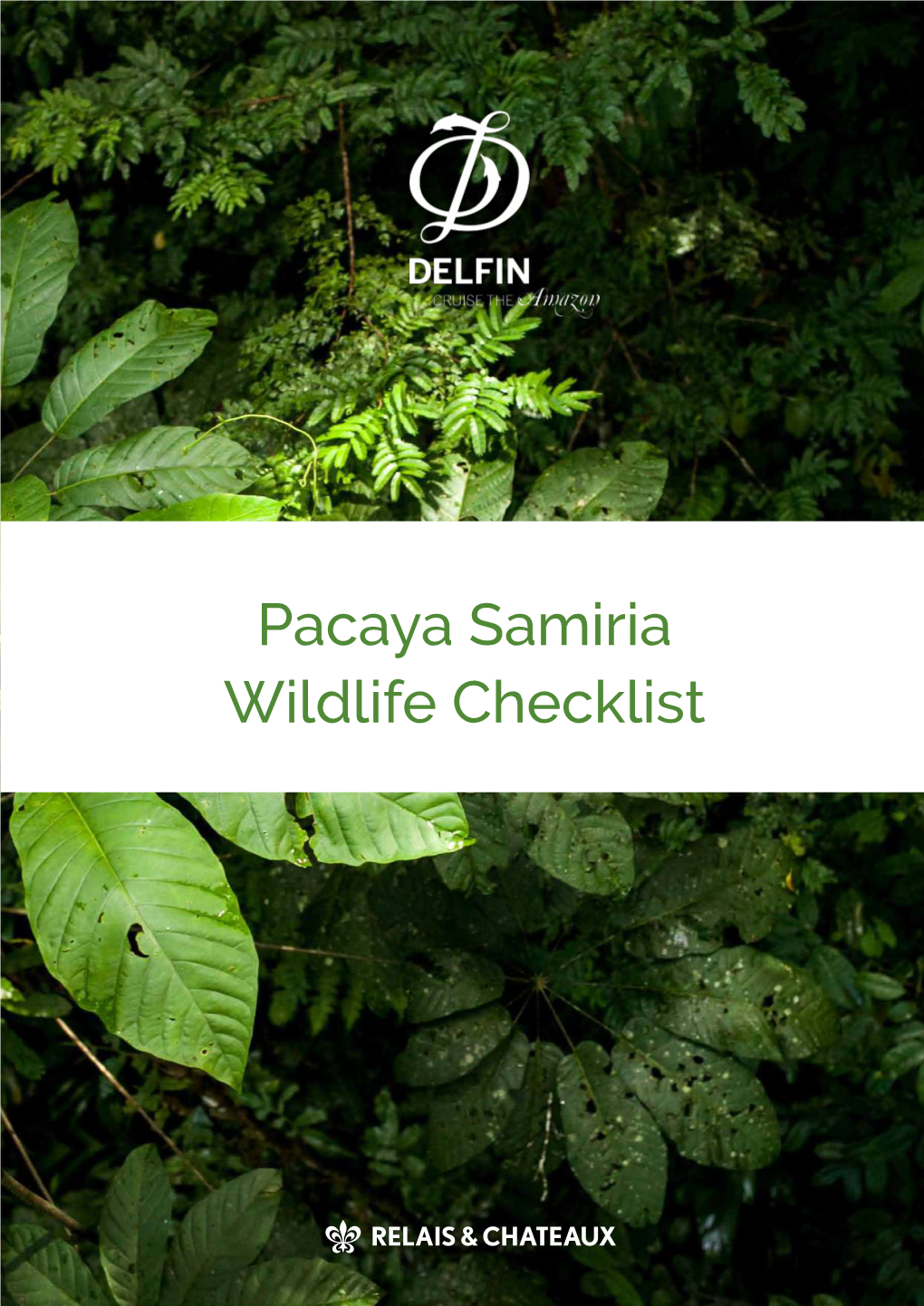 Pacaya Samiria Wildlife Checklist