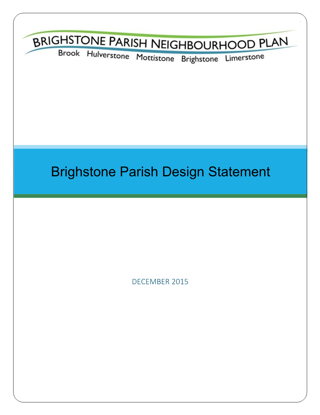 Brighstone Parish Design Statement