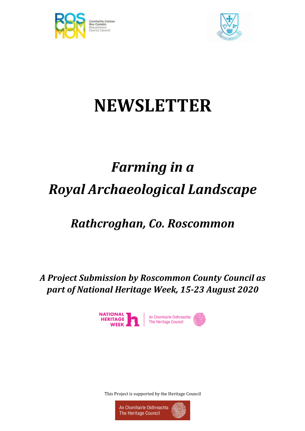 Newsletter Farming in a Royal Landscape Rathcroghan For