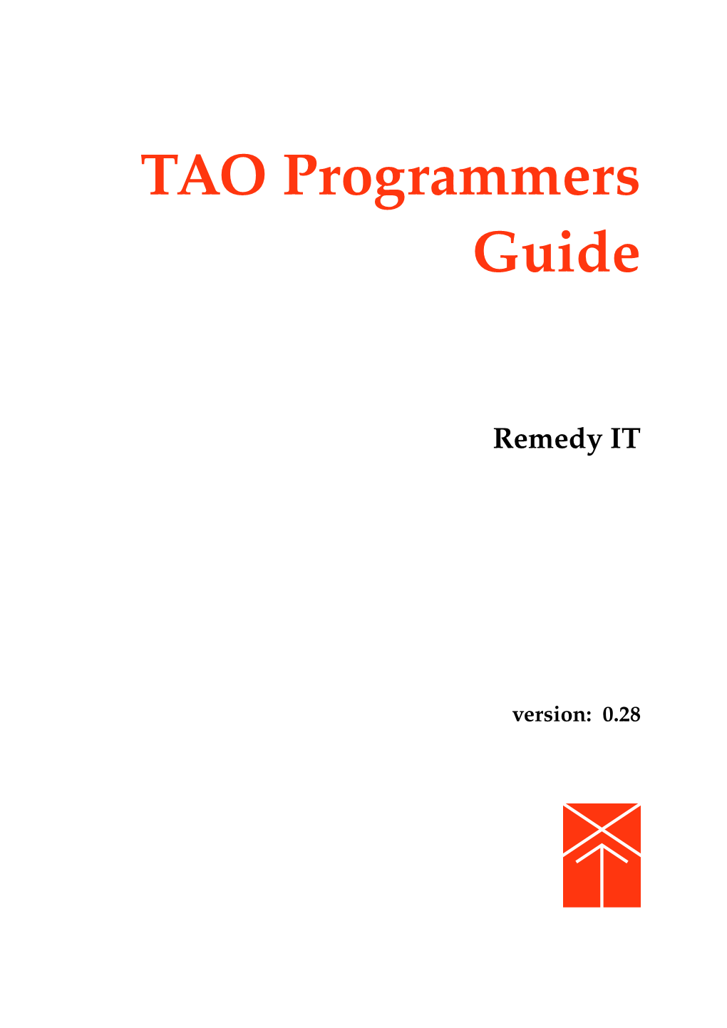 TAO Programmers Guide