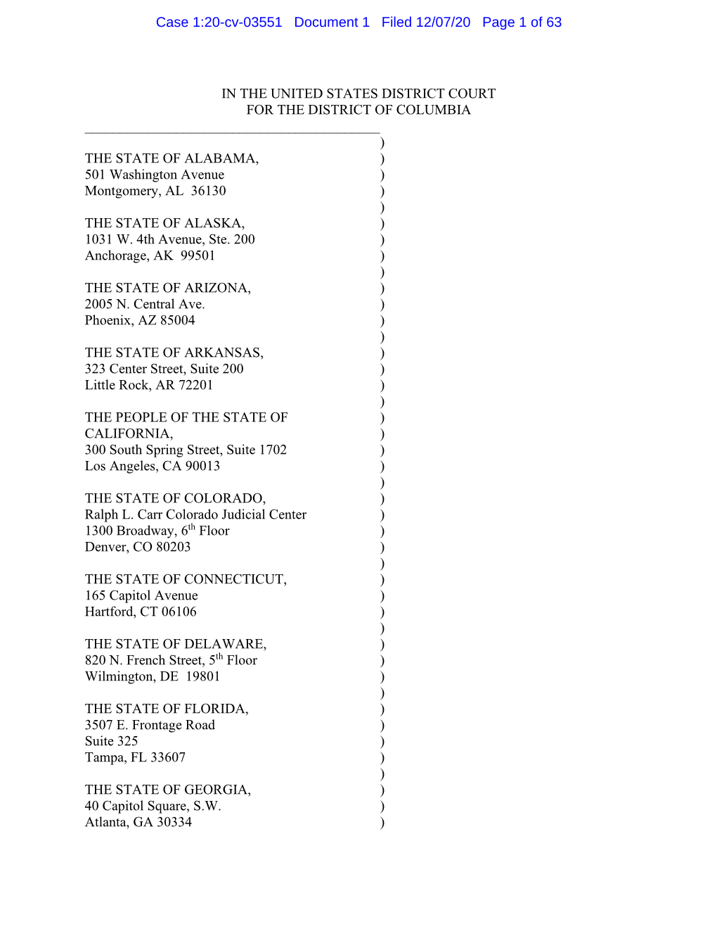 Case 1:20-Cv-03551 Document 1 Filed 12/07/20 Page 1 of 63