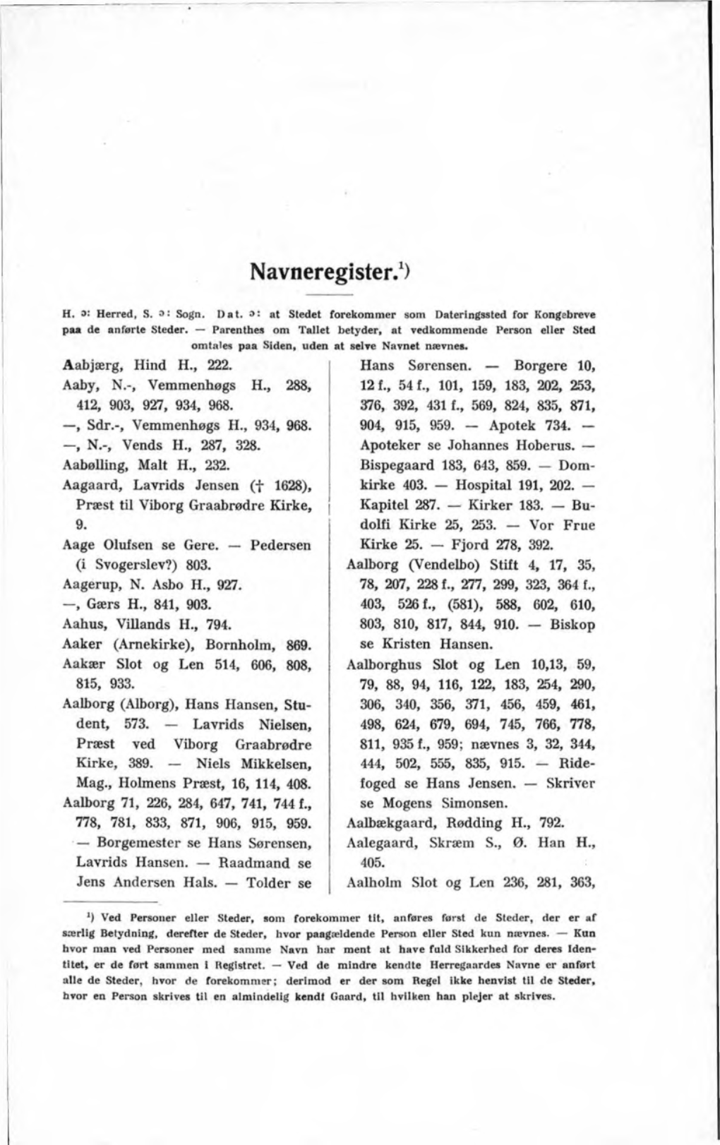 Navneregister.1)