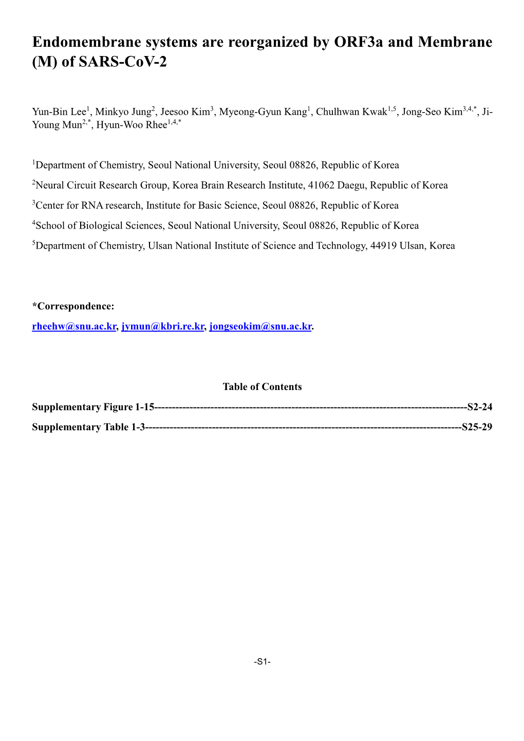 (M) of SARS-Cov-2