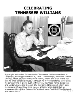 Celebrating Tennessee Williams