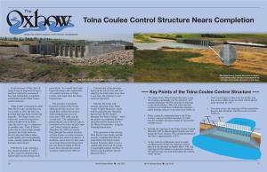 Tolna Coulee Control Structure Nears Completion