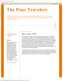 The Pour Travelers: Dela... Where? - Part 2