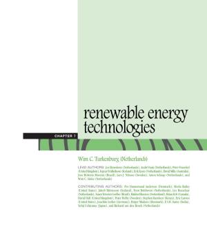 Renewable Energy Technologies CHAPTER 7