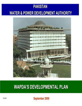 Wapda's Developmental Plan