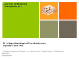 Reading Fluency, Reading Disorder and ADHD Through the Lens of Fmri