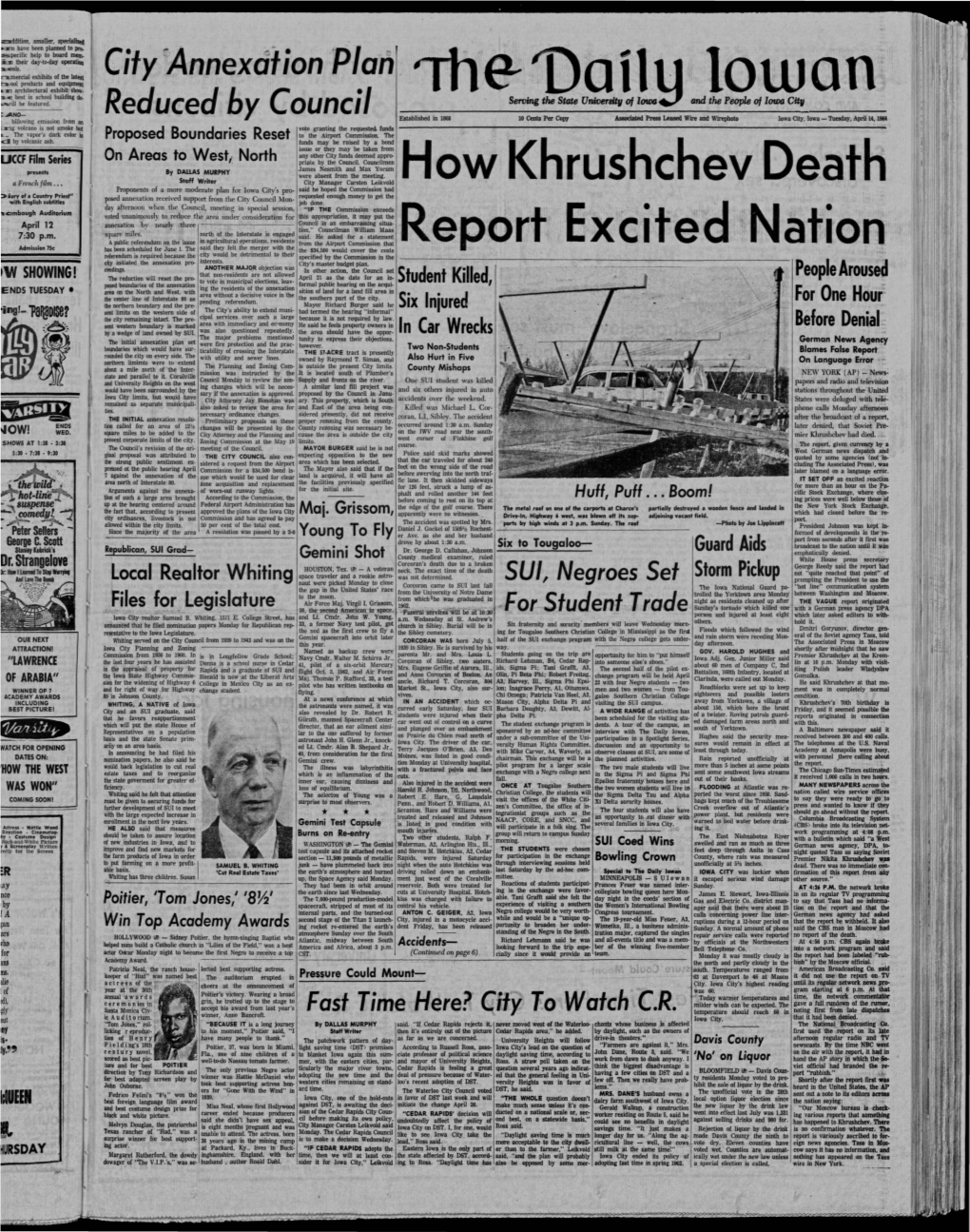 Daily Iowan (Iowa City, Iowa), 1964-04-14