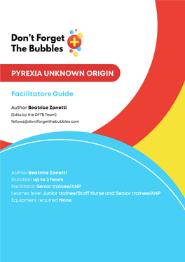 Pyrexia Unknown Origin