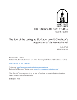 Leonid Chupiatov's Bogomater of the Protective Veil