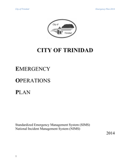 Trinidad Emergency Op Plan