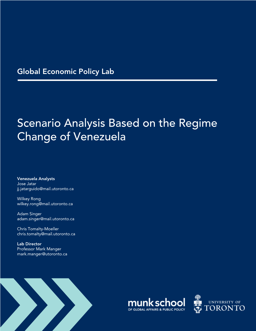 Scenario Analysis Based on the Regime Change of Venezuela