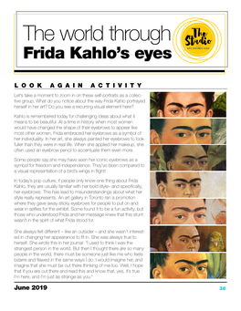 The World Through the Studiowith Frida Kahlo’S Eyes ART HIST RY KIDS