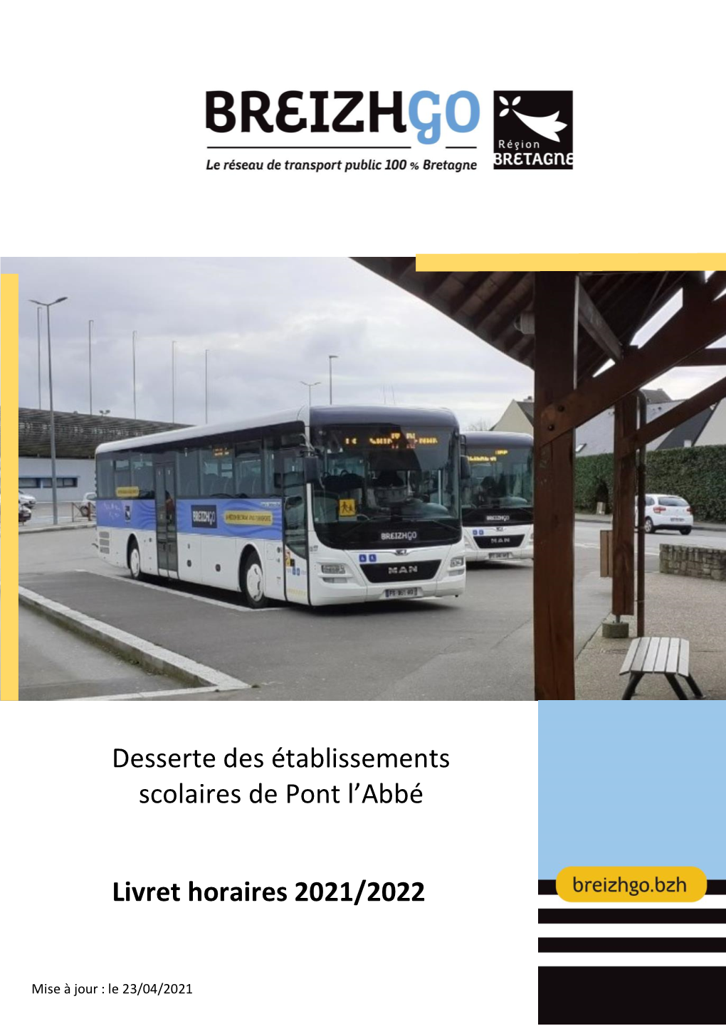 Desserte Des Établissements Scolaires De Pont L'abbé Livret Horaires