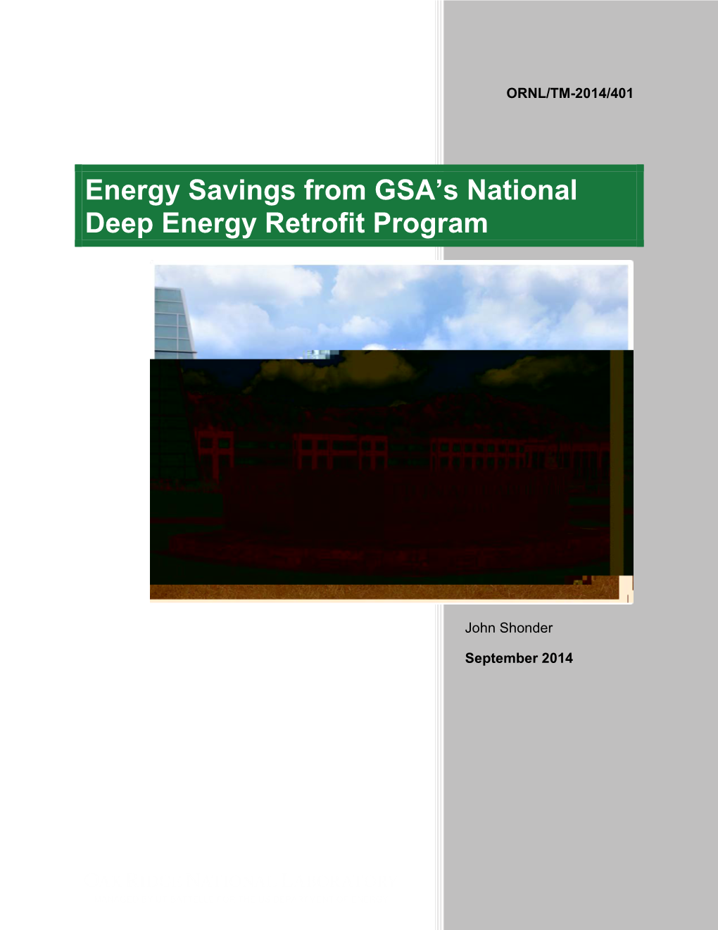 Energy Savings from GSA's National Deep Energy Retrofit Program