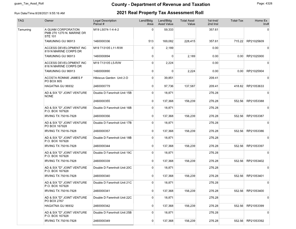 County - Department of Revenue and Taxation Page: 4328