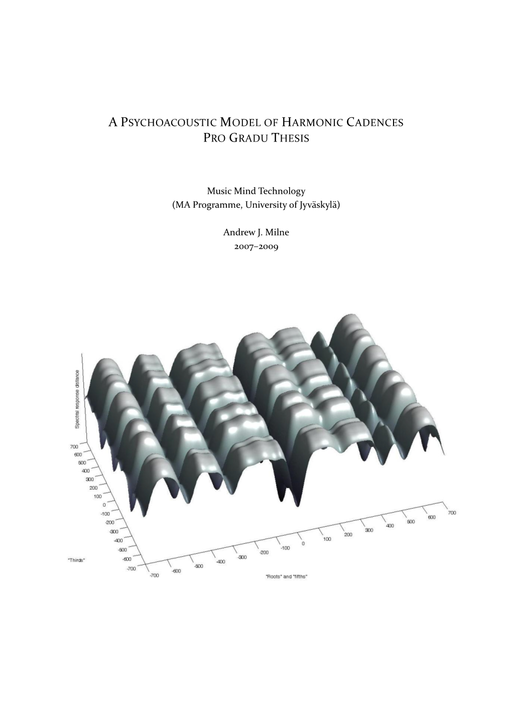 A Psychoacoustic Model of Harmonic Cadences Pro Gradu Thesis