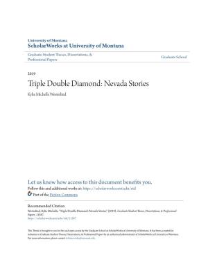 Triple Double Diamond: Nevada Stories Kylie Michelle Westerlind