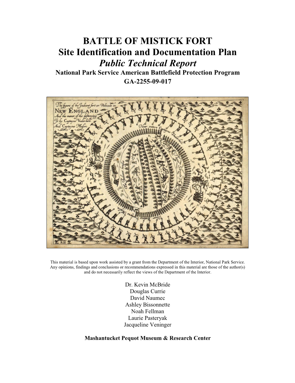 Battle of Mistick Fort: Site Identification and Documentation Plan-Public