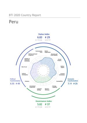 BTI 2020 Country Report Peru