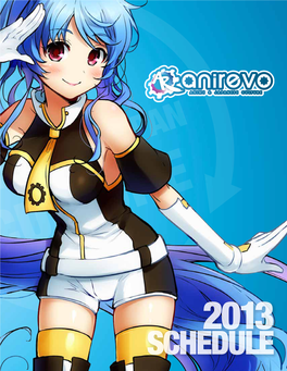 Anime Revolution 2013 Schedule (PDF)