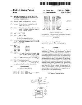 (12) United States Patent (10) Patent No.: US 8,991,744 B1 Khan (45) Date of Patent: Mar