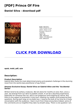 Prince of Fire Daniel Silva