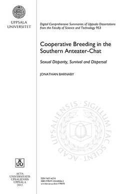 Cooperative Breeding in the Southern Anteater-Chat • 7
