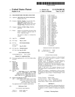 United States Patent (10) Patent No.: US 9,554,989 B2 Kaplan Et Al