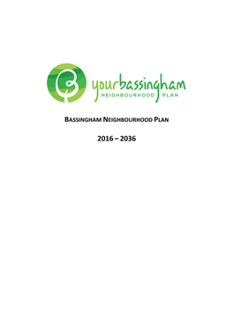 Bassingham Neighbourhood Plan 2016-2036