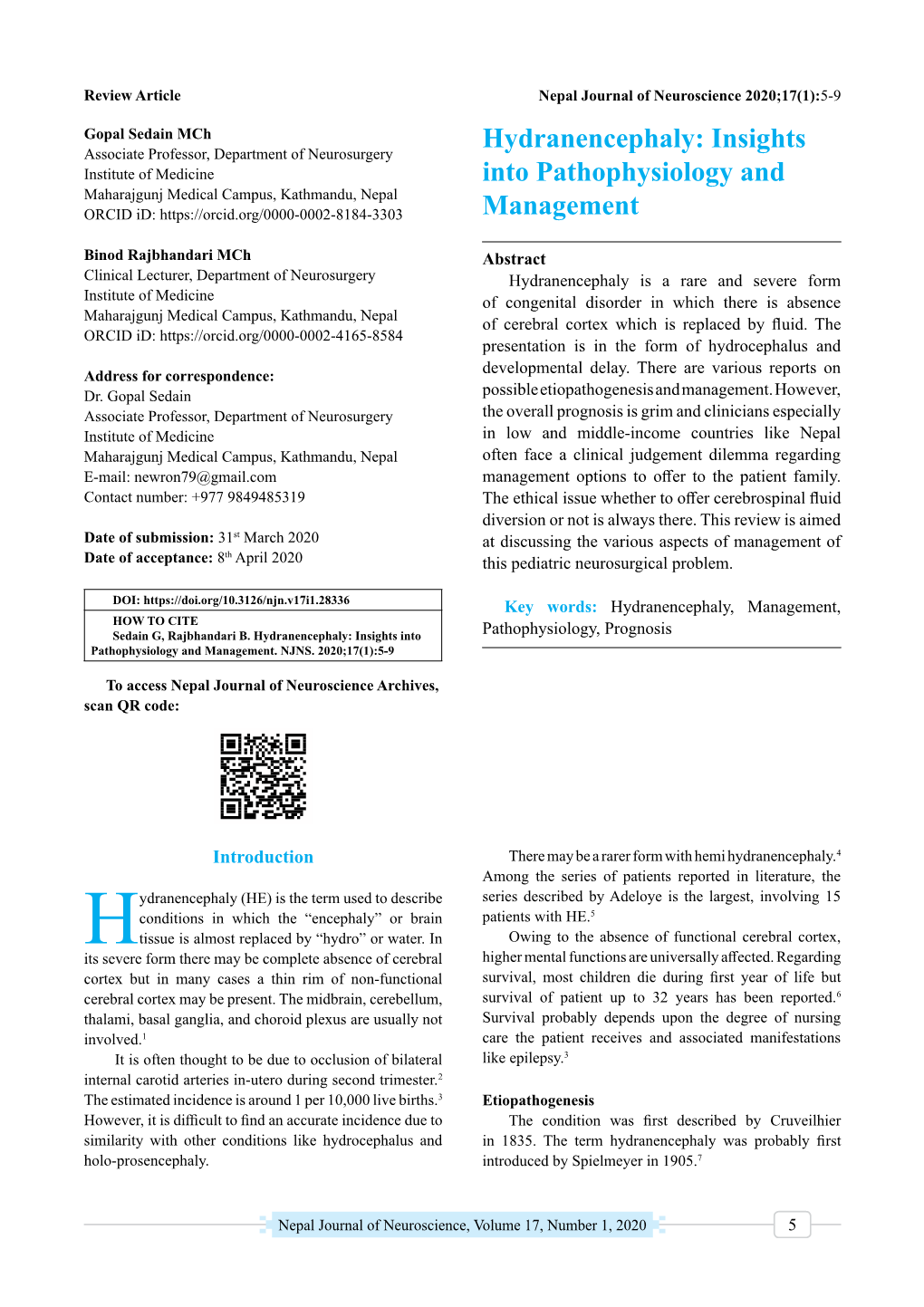 Hydranencephaly