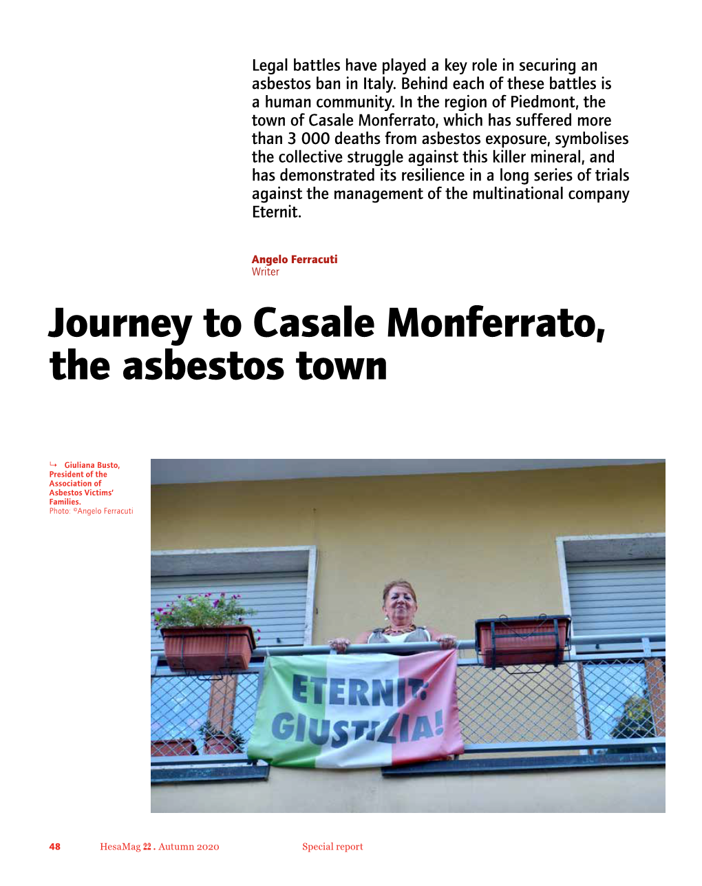 Journey to Casale Monferrato, the Asbestos Town