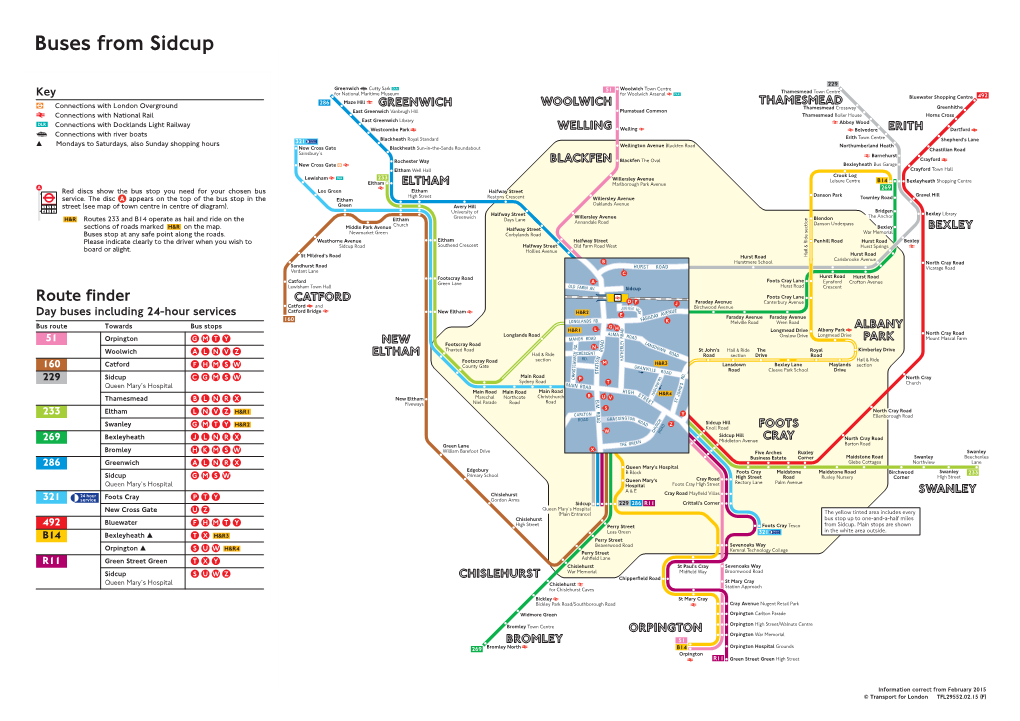 Buses from Sidcup