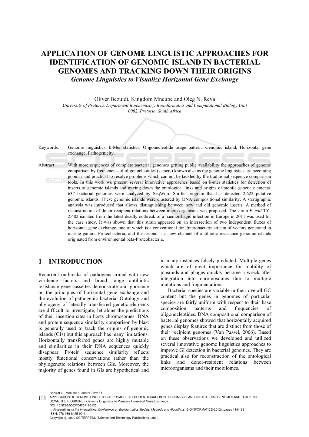 Download from Patterns I and J Are Calculated for the Same DNA But