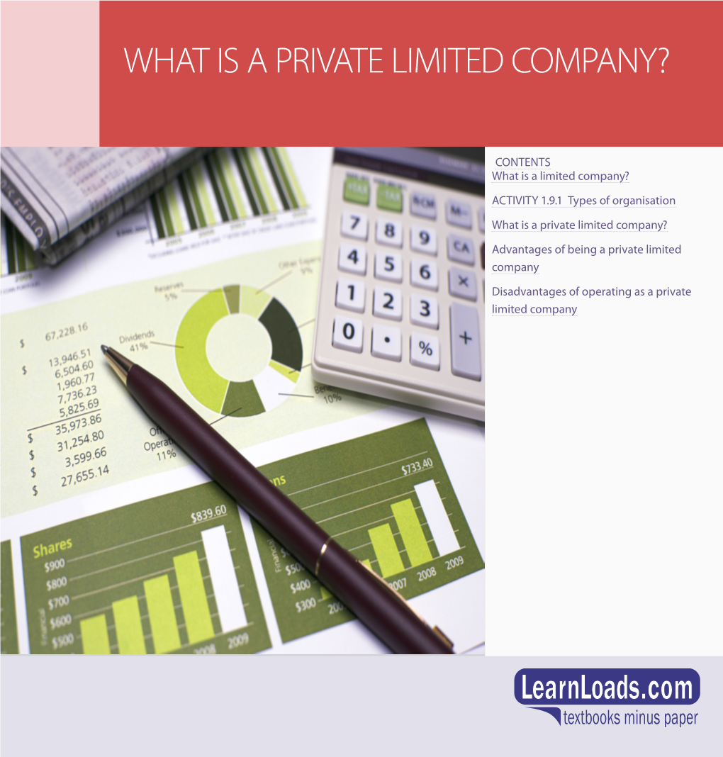 What Is a Private Limited Company?