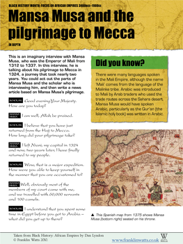 Mansa Musa and the Pilgrimage to Mecca in DEPTH