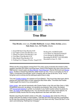 True Blue (Blue Note)