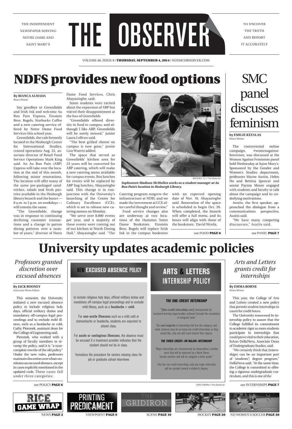 Ndfs Provides New Food Options University Updates Academic