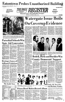 Watergate Issue on Coverup Evidence