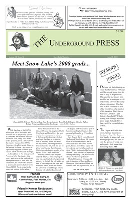 Meet Snow Lake's 2008 Grads