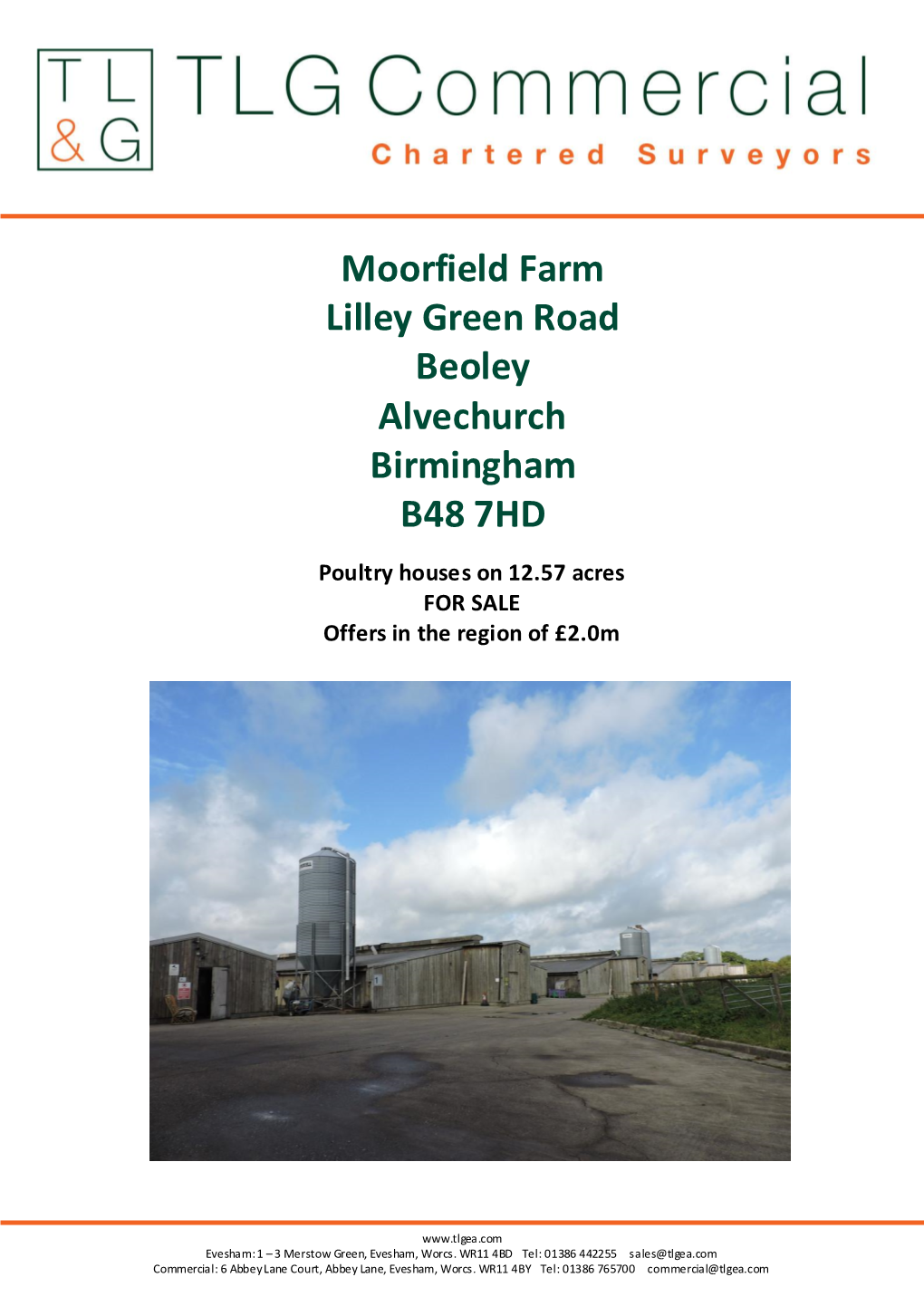 Moorfield Farm Lilley Green Road Beoley Alvechurch Birmingham B48 7HD