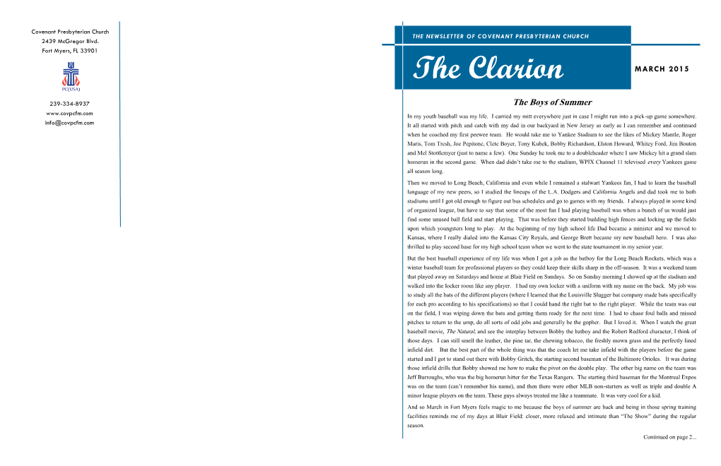 The Clarion MARCH 2015