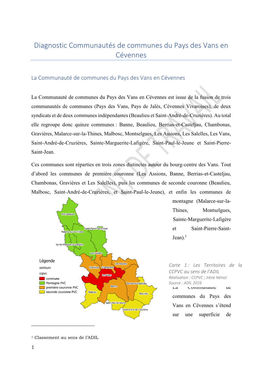 La Communauté De Communes Du Pays Des Vans En Cévennes