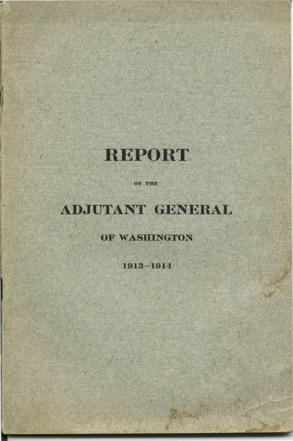 1913-1914 Adjutant General's Report