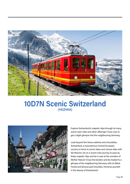 10D7N Scenic Switzerland (HEZHRA)