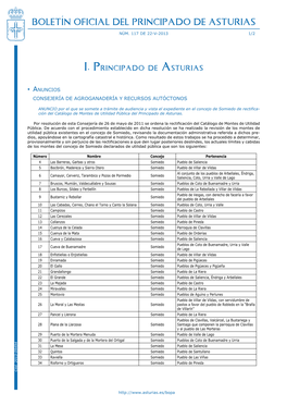 Boletín Oficial Del Principado De Asturias